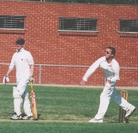 Tom Taylor bowling